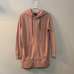 Forever 21 Blush Pink Hoodie Sweatshirt Dress